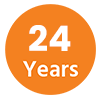 24 Years Trusted Company