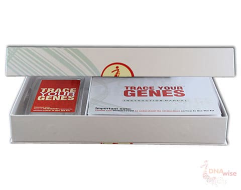 Open Genetic Test Kit Box