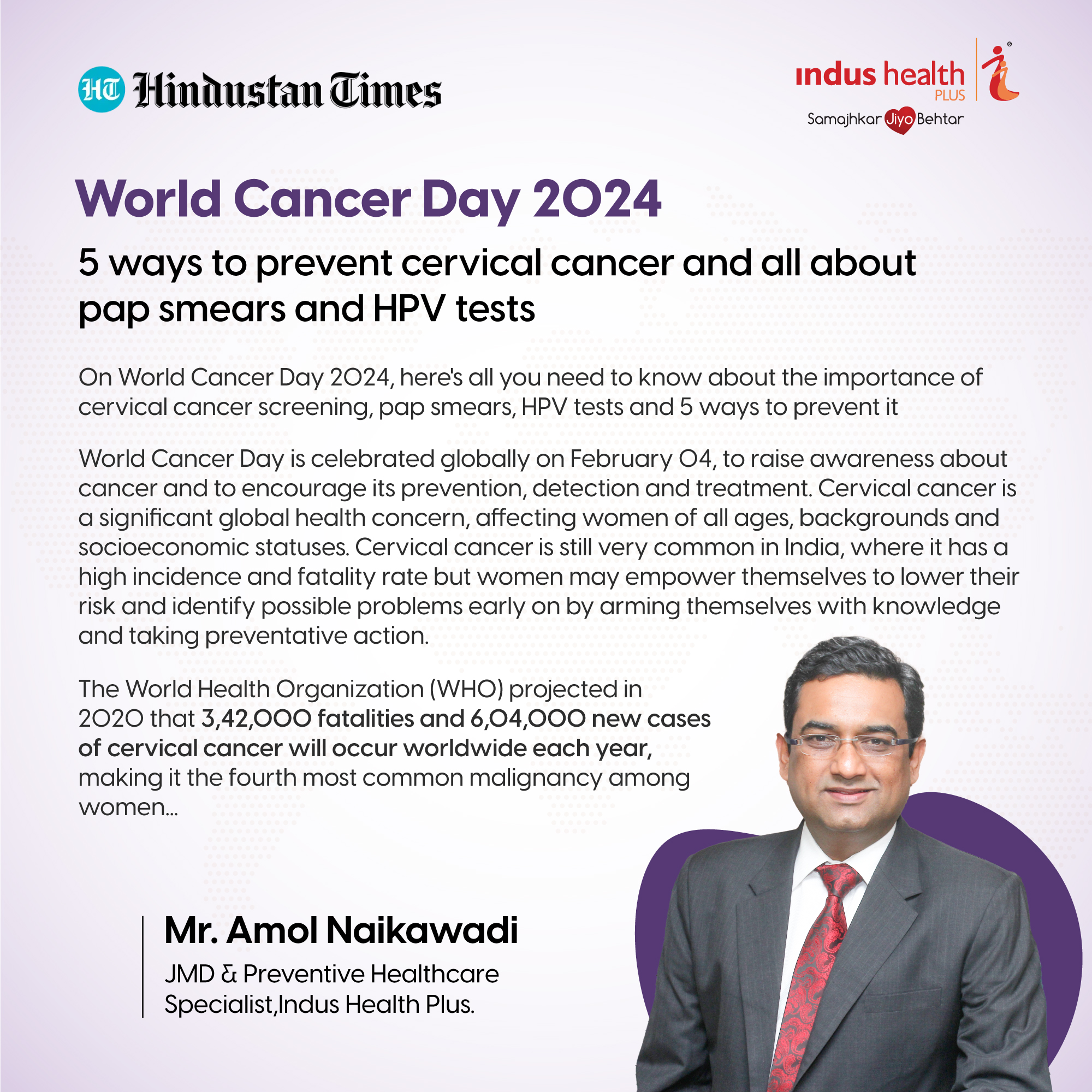 World Cancer Day 2024: 5 ways to prevent cervical cancer and all about pap smears and HPV tests