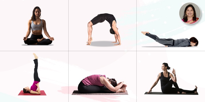 Six yoga postures for Healthy Heart