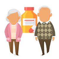 Elderly patients taking or starting certain specific medications